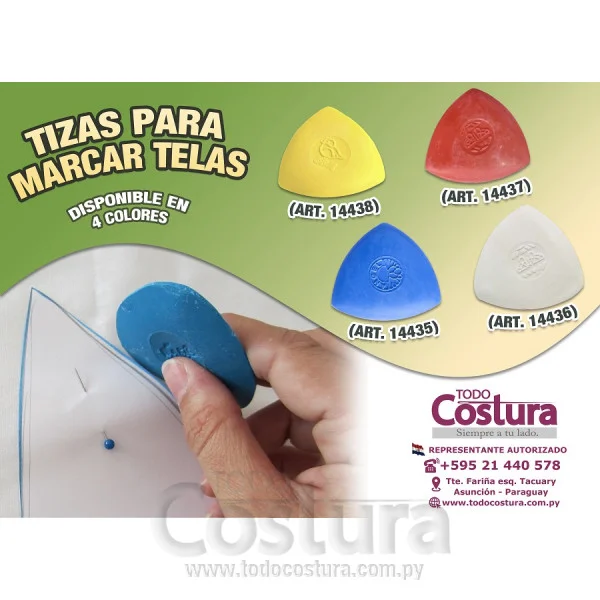 TIZA P/ TELA (ROJO)